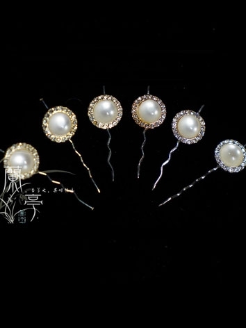 BJD Accessories White Pearl Hairpin Ball-jointed Doll