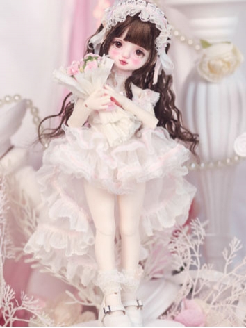 BJD Clothes Smile Yomi Outfit Girl Dress Set for YOSD Size Ball-jointed Doll