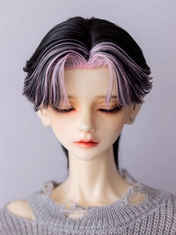 BJD Wig High Temperature Color Matching Short Hair for SD MSD Size Ball Jointed Doll