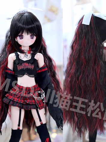 BJD Doll Wig Long Curly Hair for SD Size Ball Jointed Doll