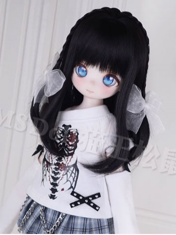 BJD Doll Wig Doule Braid Hair for SD Size Ball Jointed Doll
