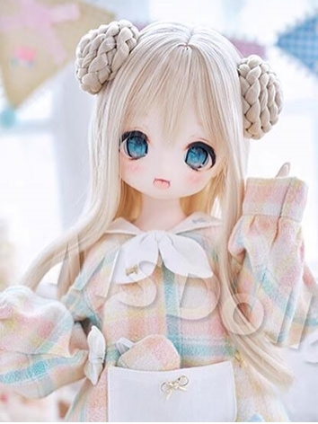 BJD Doll Wig Double Balls Long Hair for SD MSD Size Ball Jointed Doll