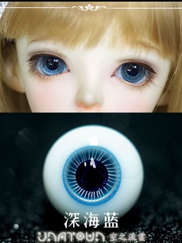 BJD Glass Sea Blue Eyes 10mm 12mm 14mm Eyeballs for Ball-jointed Doll