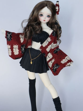 BJD Clothes Kimono Skirt for SD MSD YOSD Size Ball-joint Doll
