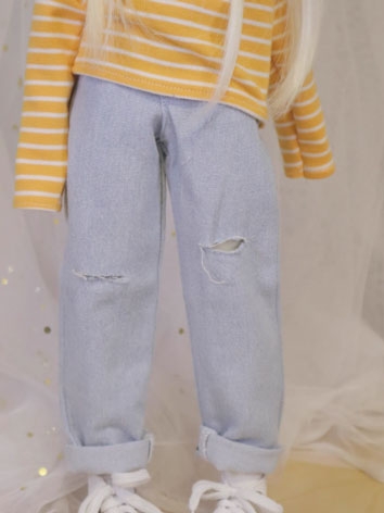 BJD Clothes Ripped Jeans Pants for MSD Size Ball-joint Doll