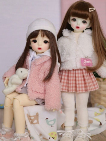BJD Clothes Casual Daily Fur Coat  for YOSD Size Ball-joint Doll