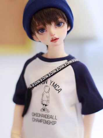 BJD Clothes Daily Casual Top T-shirt for MSD Size Ball-joint Doll