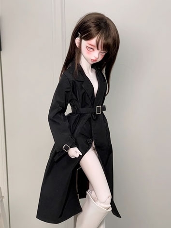 BJD Clothes Single-breasted Wind Coat for MSD Ball-jointed Doll