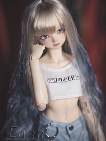 BJD Wig Soft Color Changing Long Curly Hair for SD MSD YOSD Size Ball-jointed Doll