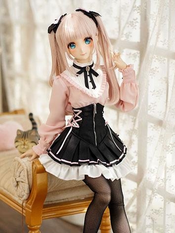 BJD Clothes Cute Daily Dress Uniform for MSD/MDD/DD Size Ball-jointed Doll