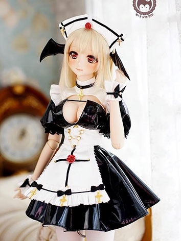 BJD Clothes Devil Maid Dress Suits for DD/SDGR/AS58/62 Size Ball-jointed Doll