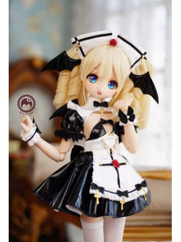 BJD Clothes Devil Maid Dress Suits for MSD/MDD Size Ball-jointed Doll