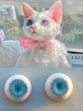 BJD Plaster Cat Eyes 8mm 10mm 12mm 14mm 16mm 18mm Eyeballs for Ball-jointed Doll