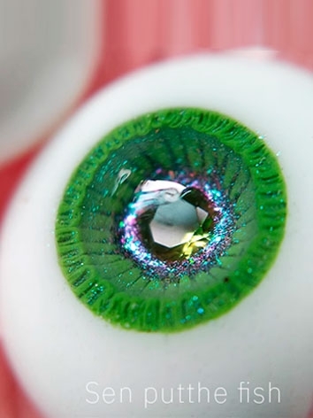 BJD Plaster Eyes [Kiwi Fruit] 12mm 14mm 16mm Eyeballs for Ball-jointed Doll