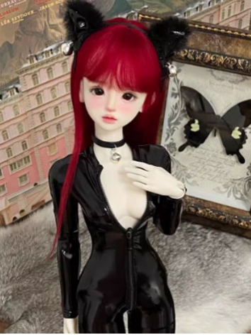 BJD Clothes <Agent Black Cat> Tights Jumpsuit for MSD Ball-jointed Doll