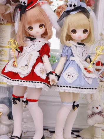 BJD Clothes Alice Maid Dress Suits for MSD Size Ball-jointed Doll