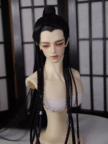BJD Wig Ancient Style Beauty Tip Wig 20231107 for SD Size Ball-jointed Doll