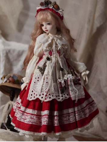 BJD Clothes《Shuang Jiang》Retro Western Style Dress Suits for MSD YOSD Blythe Size Ball-jointed Doll