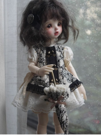 BJD Clothes《Song in the Rain》Retro Dress Suits for YOSD OB24 MSD Size Ball-jointed Doll
