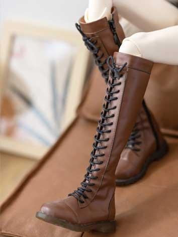 BJD Shoes Lace-up Boots Shoes for MSD SD 70cm Ball-jointed Doll