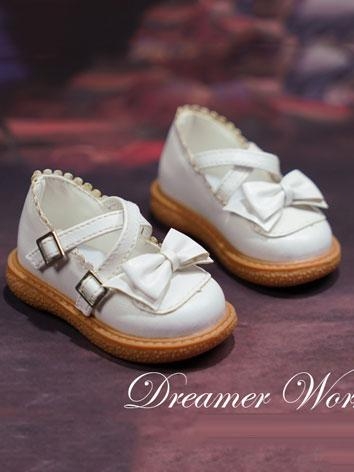 BJD Shoes Lolita Bnowknot Leather Shoes for YOSD MSD Ball-jointed Doll