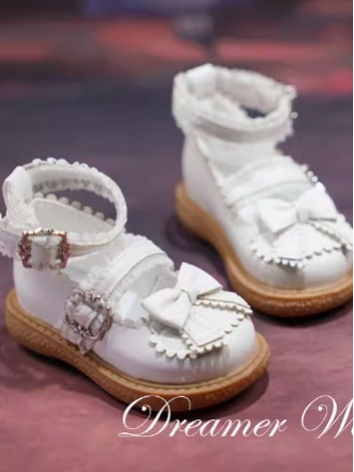 BJD Shoes Lolita Bowknot Prinecess Leather Shoes for MSD YOSD Ball-jointed Doll