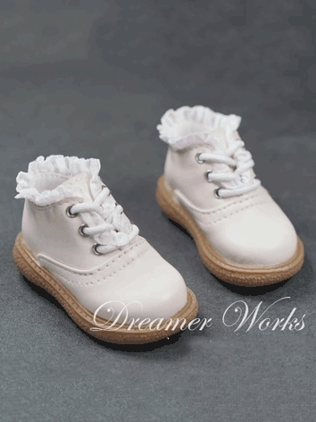 BJD Shoes Lace-up Leather Shoes MSD Ball-jointed Doll