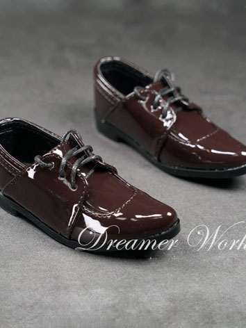 BJD Shoes Lace-up Point Toe Leather Shoes MSD SD Ball-jointed Doll
