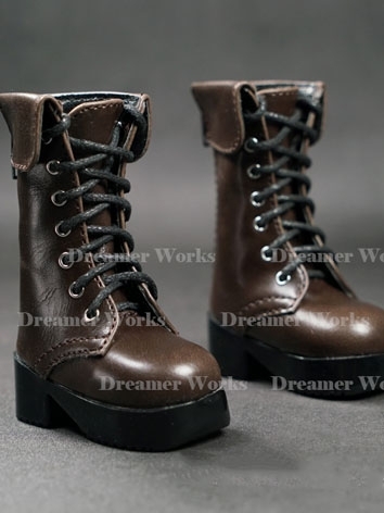 BJD Shoes Retro Lace-up Boots for MSD Ball-jointed Doll
