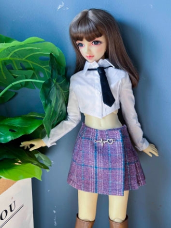 BJD Clothes Sweet Plaid Skirt for SD Size Ball-jointed Doll
