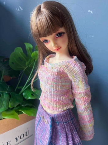BJD Clothes Colorful Loose Sweater for SD MSD Size Ball-jointed Doll