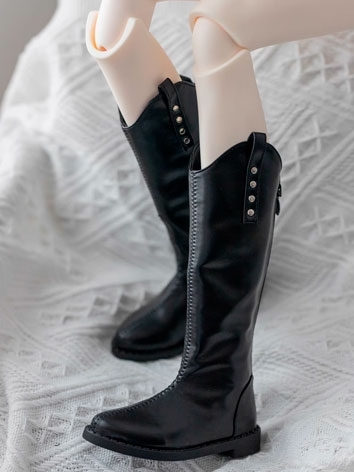 BJD Doll Shoes Point Toe Rivet Boots for SD Size Ball Jointed Doll