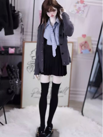 BJD Clothes Cardigan Skirt Suits T023 for MSD SD 70cm Loongsoul73 Size Ball-jointed Doll
