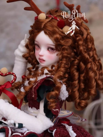 BJD Wig Central Parting Retro Curly Hair for SD MSD YOSD Size Girl Ball-jointed Doll
