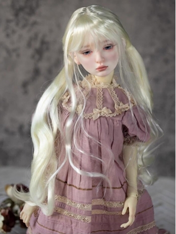 BJD Wig Soft Long Bunches Curly Hair for SD Size Girl Ball-jointed Doll