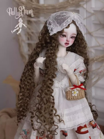 BJD Wig Soft Long Curly Hair for SD MSD Size Girl Ball-jointed Doll
