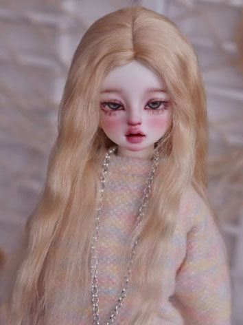 BJD Wig Soft Long Mohair for SD MSD Size Girl Ball-jointed Doll