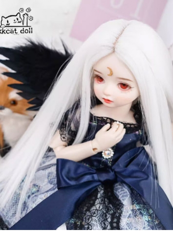BJD Wig Long Straight High Temperature Hair for YOSD Size Ball-jointed Doll
