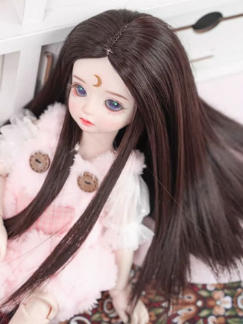 BJD Wig Long Straight High Temperature Hair for YOSD SD Size Ball-jointed Doll