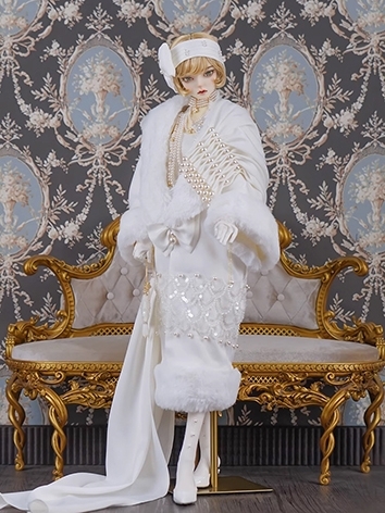 BJD Clothes Xi Xi Na Embroidery Pearl Dress Suit for SD POPO68 70cm ID75 Ball-jointed Doll