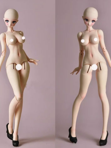 BJD 60cm Girl Body (Normal Leg+High Heel Feet) Ball Jointed Doll