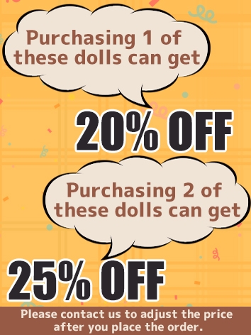 20%-25% OFF for these event dolls