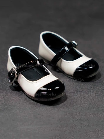 BJD Shoes Daily Black and White Shoes for MSD YOSD Ball-jointed Doll