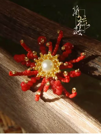 BJD Decoration Ancient Style Chrysanthemum Hairpin for SD MSD Size Ball-jointed doll