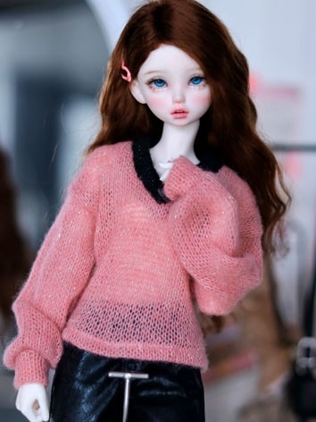 BJD Clothes V-neck Mohair Knitwear A488 for MSD SD 68cm Loongsoul73 ID75 Size Ball-jointed Doll