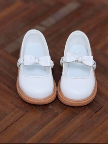 BJD Doll Shoes Round Toe Bowknot Shoes for SD MSD YOSD Size Ball Jointed Doll