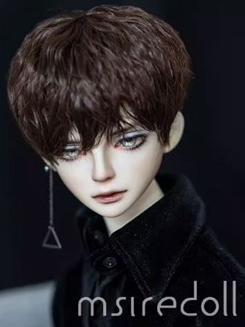 BJD Wig Short Curly Hair for SD Size Ball-jointed Doll