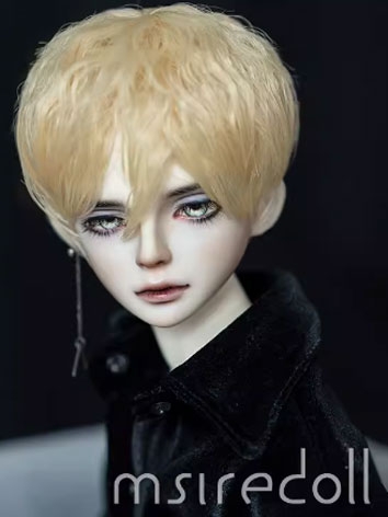 BJD Wig Short Curly Hair for SD MSD Size Ball-jointed Doll