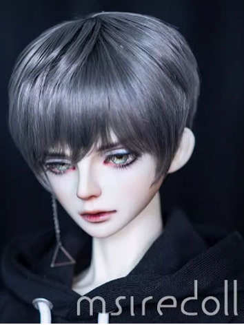 BJD Wig Black Short Hair for SD MSD YOSD Size Ball-jointed Doll