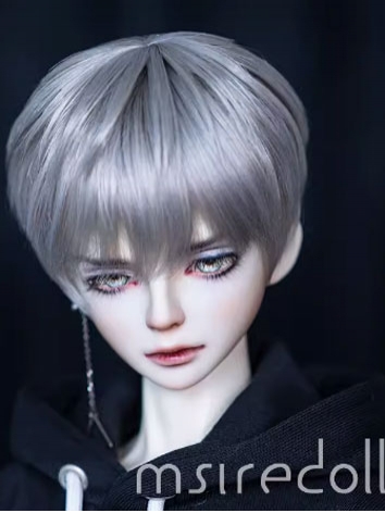 BJD Wig Gray Short Hair for SD YOSD Size Ball-jointed Doll